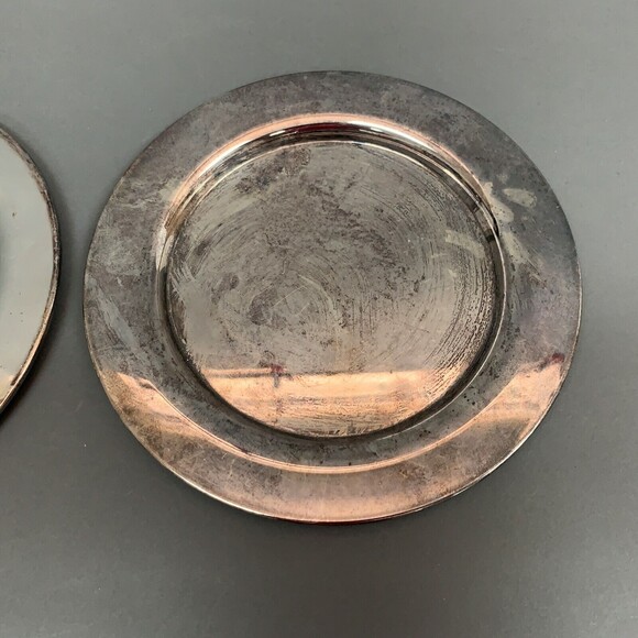 Oneida Silversmith Silver Plate Salad Plates 7 1/2 Lot of 2 - Picture 2 of 5